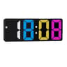 Large Color Display Digital Alarm Clock With Voice Control LED Desk Clock Calendar Temperature Disp 3