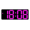 Large Color Display Digital Alarm Clock With Voice Control LED Desk Clock Calendar Temperature Disp 6