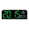 Large Display Digital Wall Clock LED Wall Clock With Temperature Date Week Display 1