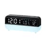 LED Digital Alarm Clock With Voice Control Temperature Display Adjustable Brightness Desk Clock 9