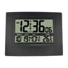 Large Digital Wall Clock With Date Temperature Display Dual Alarm Battery Powered Electronic Alarm  0