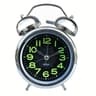 Twin Bell Alarm Clock With Night Light Loud Metal Bedside Clock Silent Vintage Desk Clock 0