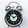 Twin Bell Alarm Clock With Night Light Loud Metal Bedside Clock Silent Vintage Desk Clock 1