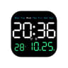 Digital Wall Clock With Remote Control Large LED Alarm Clock Temperature Date Week Display 0