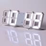 Modern Digital Wall Clock LED Alarm Clock USB Powered Clock With Time Date Temperature Display 1