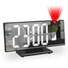 Rotating Projection Alarm Clock With Temperature Display USB Digital Bedside Clock 5