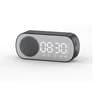 Mini Mirror Digital Alarm Clock With Wireless Speaker FM Radio Dual Alarm LED Display 2