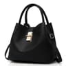 Women Bucket Crossbody Bag Black And Red Shoulder Handbag 0