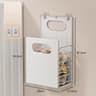 Space Saving Hanging Laundry Basket Foldable Mesh Clothes Hamper 2