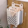 Nordic Wall Mounted Laundry Basket Foldable Space Saving Hamper 1