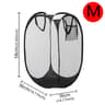 Large Capacity Mesh Laundry Hamper Dirty Clothes Basket For Bathroom And Bedroom 2