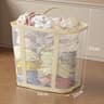 Large Foldable Laundry Basket With Breathable Mesh And Carry Handles 2