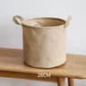 Cotton Linen Collapsible Laundry Hamper With Drawstring Large Foldable Clothes Storage Basket 1
