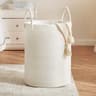 Large Woven Cotton Rope Laundry Hamper And Storage Basket With Handles 6
