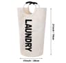 Large Waterproof Collapsible Laundry Hamper With Padded Handles 0