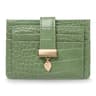 Croc RFID Blocking Women Slim Wallet With Card Slots ID Window And Coin Pocket 0