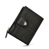 Cowhide Women Leather Wallet Mini Folding Card Holder Purse 2