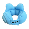 Compact Inflatable Neck Pillow For Travel Adjustable Foldable Airplane Pillow 0