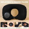 Press To Inflate Inflatable Travel Pillow For Neck Support 2