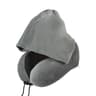 Memory Foam Travel Pillow With Hooded U Shape Neck Support 3