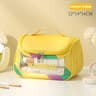 Colorful Travel Makeup Bag Waterproof PU Cosmetic Organizer With Handle 1