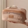 Large Capacity Mesh Makeup Bag Transparent Travel Toiletry Pouch 1