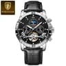 Luxury Tourbillon Automatic Mechanical Watch For Men With Luminous Leather Strap 1