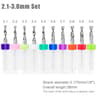 Import Carbide PCB Drill Bits Print Circuit Board Mini CNC Drilling Bit Set 6