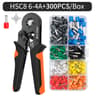 Hexagonal Self Adjusting Ratchet Ferrule Crimping Tool Kit With Ferrule Sleeves And Wire Terminalsi 3