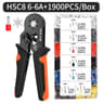 Hexagonal Self Adjusting Ratchet Ferrule Crimping Tool Kit With Ferrule Sleeves And Wire Terminalsi 10