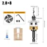 Four Blade Adjustable Depth Countersink Drill Bit For Woodworking 12