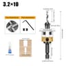 Four Blade Adjustable Depth Countersink Drill Bit For Woodworking 13