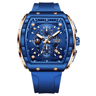 LIGE Square Chronograph 50M Waterproof Quartz Watch For Men 1