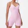 Womens Backless Yoga Jumpsuit Breathable Mesh One Piece Gym Workout Romper 1