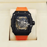 Luxury Mens Skeleton Military Quartz Watch With Analog Date Display 4