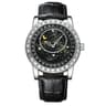 Starry Sky Moon Phase Quartz Watch For Men With Luminous Hands And Leather Strap 1
