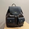 Leather School Backpack With Shoulder Strap Convertible Crossbody Tote 4