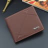 Designer Leather Three Fold Wallet Slim Horizontal Card Holder 1