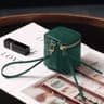 Vintage Leather Small Makeup Bag Lipstick Organizer Pouch For Women 2