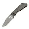 SMF Steel Folding Knife With Stonewashed Blade And Titanium Handle 2