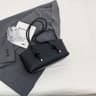 Patent Leather Half Moon Shoulder Bag With Sequins And String Closure 0