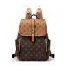 Large Capacity Retro Print Backpack Water Resistant Polyester Travel Bag 1