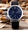 Men Automatic Watch In White Dial Black Rubber Strap Stainless Steel Case 0