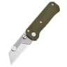 Steel Folding Utility Knife With Titanium Coated Tanto Blade GRN Handle And Pocket Clip 1