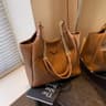 Retro Tote Bag With Adjustable Shoulder Strap And Zip Closure 1