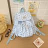 Polka Dot Drawstring Womens Backpack With Bow Detail 0