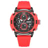 Men Quartz Watch With Three Subdials SixHand Dial And Waterproof Sporty Design 1