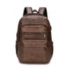 Men PU Leather Laptop Backpack With Multifunctional Compartments 1