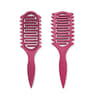 Openwork Curling Comb With Wheat Material And Scalp Massage Design 1
