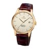 Men Automatic Mechanical Watch With Rose Gold Case And Leather Strap 3